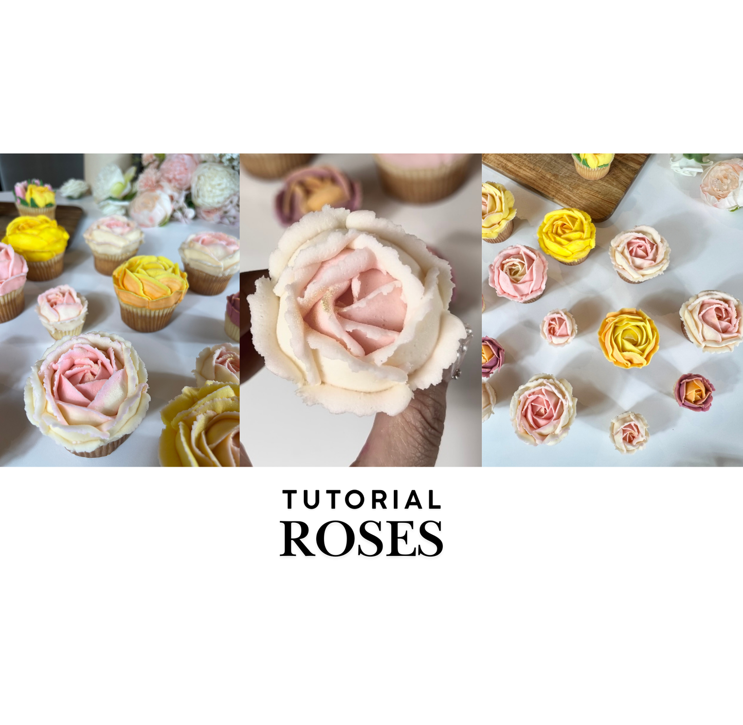 Roses Tutorial - How to Pipe Buttercream Roses - In-Depth Cupcake Bazaar Tutorials - Buttercream Flowers