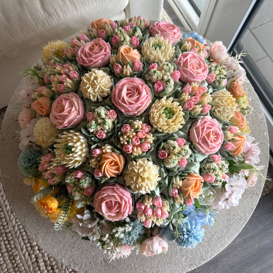 ENCHANTED GARDEN - Levitating Bouquet Series - Edible Arrangements - Edible Floral Centrepieces - Cupcake Dome - Dessert