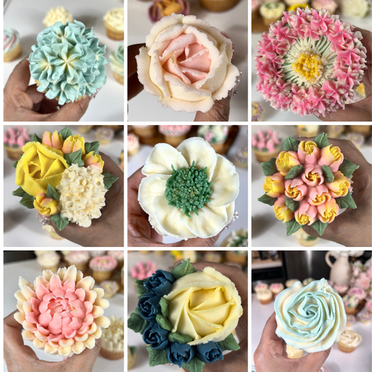 BUNDLE DEAL (BEST VALUE) - How to Pipe Buttercream Flowers - In-Depth Cupcake Bazaar Tutorials