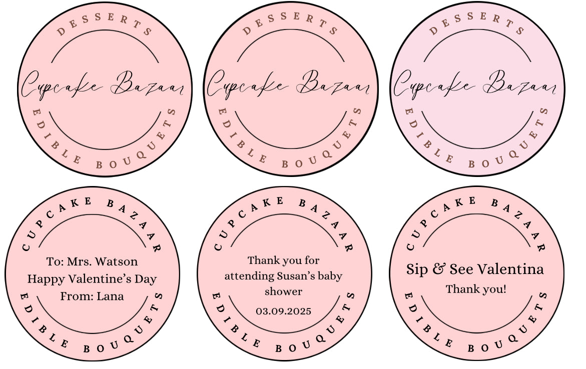 Individually Wrapped Floral Cupcakes - Edible Florals - Favour Boxes - Fresh and Delicate Cupcake Creations - Dessert