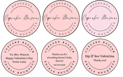 Individually Wrapped Floral Cupcakes - Edible Florals - Favour Boxes - Fresh and Delicate Cupcake Creations - Dessert