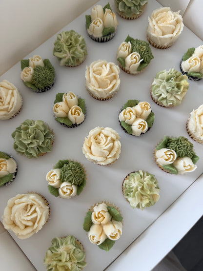 Luxury 24 Mini Window-Lid Cupcake Box - Pack of 10