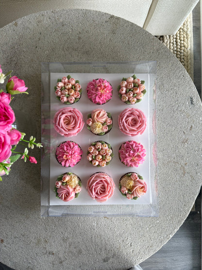 Luxury 12-Cupcake Clear Box - Set of 10