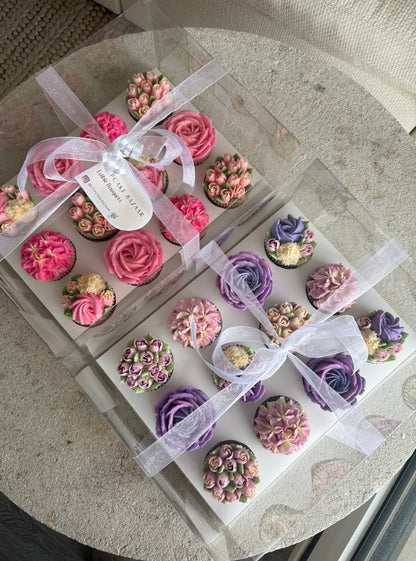 Luxury 12-Cupcake Clear Box - Set of 10